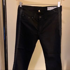 Rag & Bone zipper Capri black denim - size 27